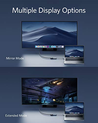 Anker USB C to DisplayPort Adapter, Mirror or Extend up to 4K@60Hz Adapter | Aluminum, portable, Connect to DisplayPort monitor, for MacBook Pro/Air, iPad Pro, XPS 15/13, Spectre, Surface, and More