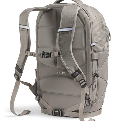 The North Face Borealis Laptop Pack, Stone Slab Lt Hth/Stone Slab, OSFA | Everyday Travel Bag, Laptop Sleeve, Reflective Details - color: Stone Slab Light Heather/Stone Slab