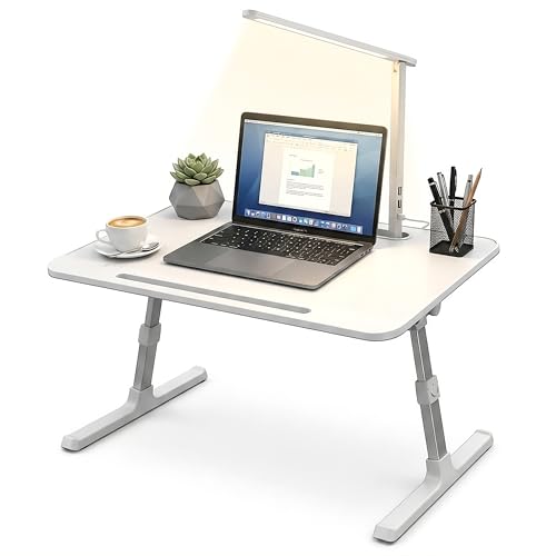 Premium LED Adjustable Lap Desk with Built-in LED Lamp