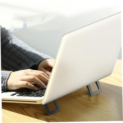VANZACK 2pcs Foldable Laptop Stand Bracket Portable Mini Notebook Support Vertical Desktop Holder for Cooling and Ergonomic Use at Office Or Home