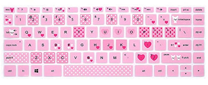 Silicone Keyboard Cover for HP 14" Laptop 2020 2019 2018,Pavilion x360 14M-BA 14M-CD 14M-DH 14-BA 14-BF 14-cm 14-CF 14-DF 14-DK 14-DS 14-DQ Series 14 Inch Protective Skin,Lovely Bears - color: Lovely Bears