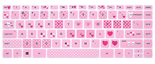 Silicone Keyboard Cover for HP 14" Laptop 2020 2019 2018,Pavilion x360 14M-BA 14M-CD 14M-DH 14-BA 14-BF 14-cm 14-CF 14-DF 14-DK 14-DS 14-DQ Series 14 Inch Protective Skin,Lovely Bears - color: Lovely Bears