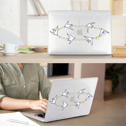 Compatible with MacBook Neo Case 13 inch 2026 Release Model A3404 with A18 Pro Chip, Precision Fit & Anti-Crack Hard Shell Pattern Case & Keyboard Cover& Screen Protector &Webcam Cover, Birds - color: Birds