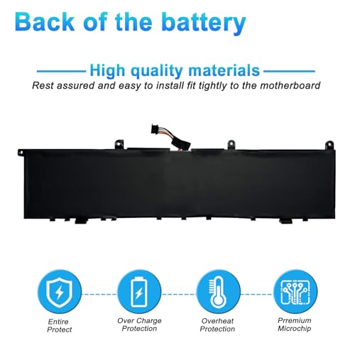 L17C4P72 L17M4P72 Battery for Lenovo ThinkPad X1 Extreme 1st Gen/2nd Gen | ThinkPad P1 1st Gen/2nd Gen Series L18M4P71 SB10Q76928 01AY968 SB10S57317 01YU911 15.36V 80Wh 5235mAh - size: 12.48*4.02*0.22inch L17C4P72