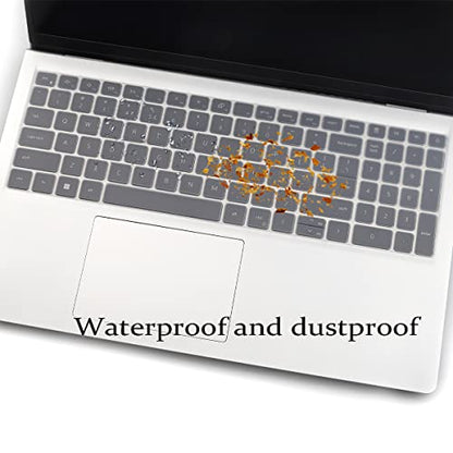 Keyboard Cover for 15.6 17.3 Dell Inspiron 15 3000 5000 7000 7510 3510 3511 5510 5515 5518, Inspiron 16 7610, Vostro 15 5000 5510, Latitude 3520,2025 Dell 15 Laptop DC15250 DC15255-Clear - color: Clear