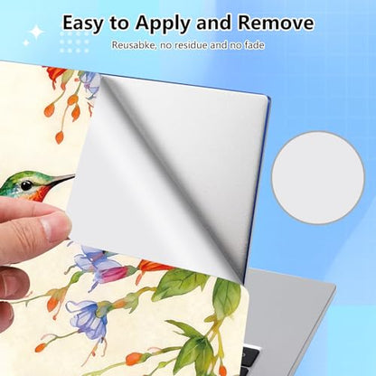 Universal Laptop Skin Sticker Decal for 11.6”12" 13" 13.3" 14" 15" 15.4" 15.6" Reusable Waterproof Scratch-Scratch Resistant Protective Vinyl Laptop Notebook Skin Stickers - Hummingbird Flower - color: Hummingbird Flower
