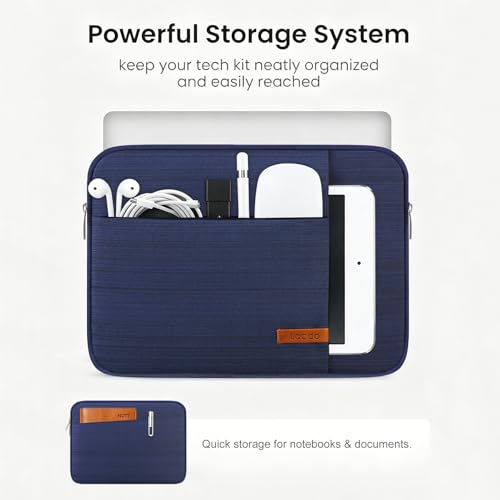 Lacdo Chromebook Case 11 Inch Laptop Sleeve for 11 Inch Acer HP Lenovo Dell Samsung ASUS Chromebook Spin 3 11, 13 inch New Surface Pro 11 Copilot+PC / 10 9 8 X, 11.6" MacBook Air Computer Bag, Blue - color: Blue, size: 11-11.6 Inch