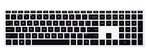 Keyboard Cover for HP Pavilion 27 All in One PC, HP Pavilion 27-Xa0055Ng/0370Nd/0076Hk/0010Na, HP Pavilion 24-inch All in One PC, 24 Xa0002A/0300Nd/0051Hk, HP Pavilion All in One Accessories, Black - color: Black