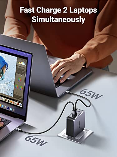 UGREEN Nexode 140W GaN USB C Laptop Charger, 3-Port PD 3.1 PPS Foldable Fast Wall Charger with 240W Cable for MacBook Pro 16", iPhone 17/16/15, Pixel 10/9, Galaxy S25/S24, Chromebook