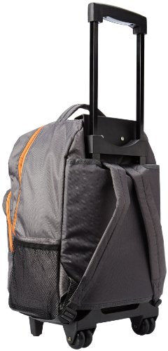 Rockland Double Handle 17" Rolling Backpack, Charcoal - color: CHARCOAL, size: One Size