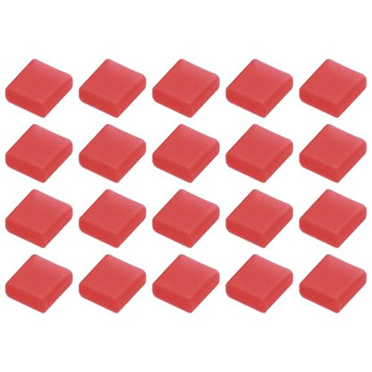 uxcell 20pcs USB 2.0 Port Cap Cover Anti Dust Silicone Protector for USB Male USB Data Cable, Red - color: Red
