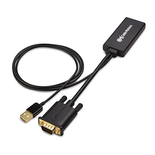 Cable Matters VGA to HDMI Adapter, VGA to HDMI Converter | For Monitor and TV, Audio Support