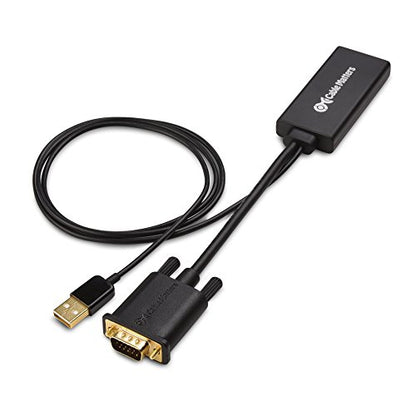 Cable Matters VGA to HDMI Adapter, VGA to HDMI Converter | For Monitor and TV, Audio Support
