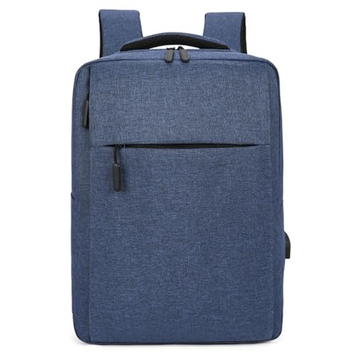 Laptop Backpack with USB Charging Port, Business Travel Backpack for 15.6 Inch Laptop, Computer Bag for Men Women - color: Blue