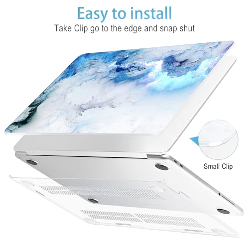 Mektron Case for 2026 MacBook Neo 13-inch A18 Pro chip A3404 Laptop Cover with 13-inch (Diagonal) Liquid Retina Display+ Keyboard Cover+ Screen Protector, Cloud & Lightning - color: Cloud & Lightning