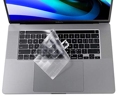 Keyboard Cover Compatible with MacBook Pro 13 inch M2 A2338 2023 2022 2021 2020 M2 M1 A2338 A2289 A2251 & MacBook Pro 16 inch A2141 2020 2019 Touch Bar & Touch ID Keyboard Protector Skin Cover, Clear - size: Mac Pro 13(Cover Touchbar)