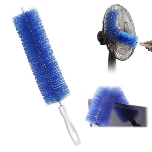 Bendable Microfiber Head, Fan Cleaning Brush Bendable Duster (Blue 1pc) | Reusable and Washable,Suitable for Cleaning Vents,Ceilings,Blinds,Furniture and Hard-to-Reach Areas - color: Blue 1pc