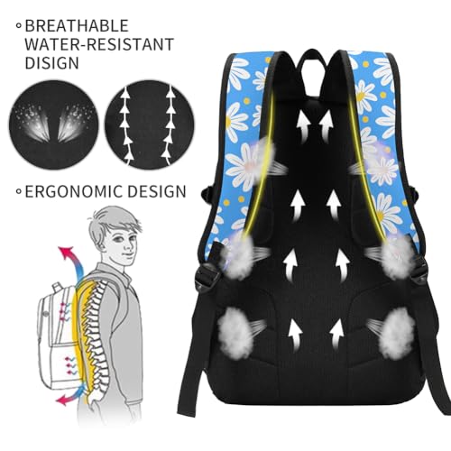 rickyh style School Backpack Travel Bag for Men & Women Lightweight College Back Pack with Laptop Compartmen - color: 09jidanhua