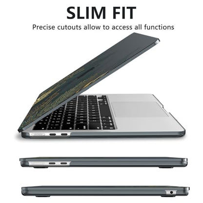 AKIT for MacBook Air 13 inch Case M5 M4 M3 M2 2026-2022, Bush | A3449 A3240 A3113 A2681, Vivid Pattern Hard Shell Laptop Case+Screen Protector+Keyboard Cover for MacBook Air 13.6 inch - color: Bush