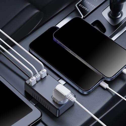 Car Charging Inverter 150W 4 Intelligent USB Ports For Laptops Phones Essential