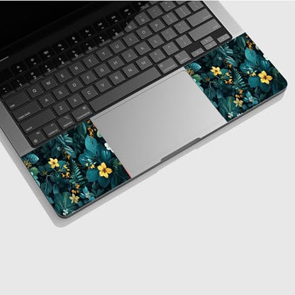 Universal Laptop Skin Sticker with 2 Wrist Pad Skins, Waterproof Scratch Resistant Vinyl Laptop Cover Decal, Cut to Fit for 11–15.6 Inch MacBook HP Dell Lenovo, Florals - color: Florals