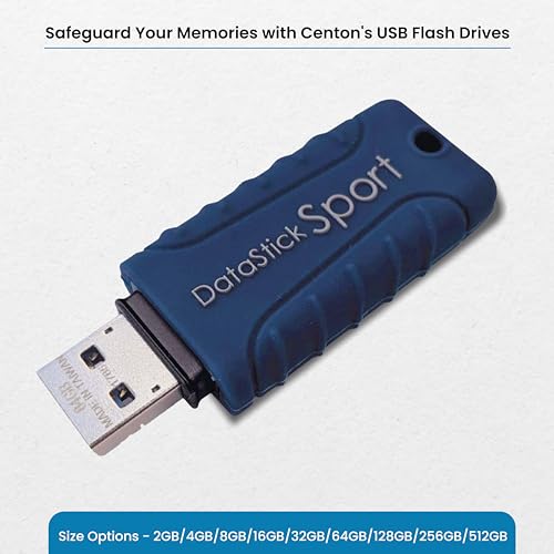 Water Resistant 32GB DataStick Sport by Centon, 10 Pack, USB 3.2 Gen1 Flash Drive Memory Stick for Storage and Backup - size: 32 GB, style: Pack of 10