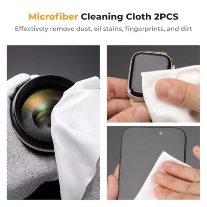 K&F CONCEPT 15-in-1 Camera Lens Cleaning Kit with Camera Blower, Glasses Wipes*10, Cleaning Liquid, Microfiber Cleaning Cloth*2, Lens Cleaning Pen for DSLR Camera Lens Filter Cell Phones