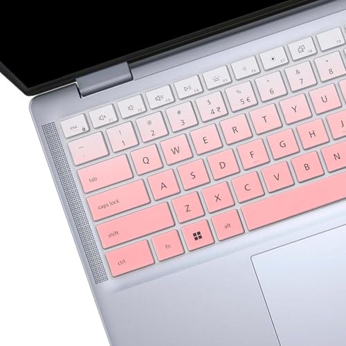 Keyboard Cover for Dell 14 Plus DB04250 DB04255 DB14250 DB14255 14", Dell Inspiron 14 5440 5441 5445 7440 7441 7445 & Inspiron 16 7640 US Layout (Not Fit:Dell 14S & 14 DA14250 Premium)-Ombrepink - color: Ombrepink