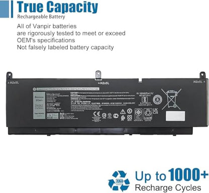 PKWVM Laptop Battery Replacement for Dell Precision 7550 7750 7760 7560 Series C903V CR72X 0CR72X 0447VR 068N03 11.4V 7922mAh 95Wh - size: 11.14*2.95*0.37 inch PKWVM