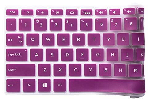 Keyboard Cover Compatible with 15.6" HP Pavilion x360 15-BR075NR, HP Envy X360 15M-BP012DX 15M-BP011DX 15M-BQ021DX, HP Pavilion 15-bs 15-bw 15-cb 15-cc 15-cd Series, 17.3" HP Envy 17M-AE111DX (Purple - color: Purple
