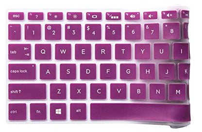 Keyboard Cover Compatible with 15.6" HP Pavilion x360 15-BR075NR, HP Envy X360 15M-BP012DX 15M-BP011DX 15M-BQ021DX, HP Pavilion 15-bs 15-bw 15-cb 15-cc 15-cd Series, 17.3" HP Envy 17M-AE111DX (Purple - color: Purple
