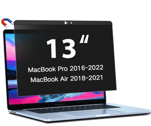STARY Magnetic Privacy Screen for Macbook Pro 13 Inch (2016-2022, M1, M2) and MacBook Air 13 Inch (2018-2021, M1), Removable Laptop Privacy Anti-Glare Blue Light Filter for Mac Laptop Computer - size: Mac Air 13 Inch 2018-2021