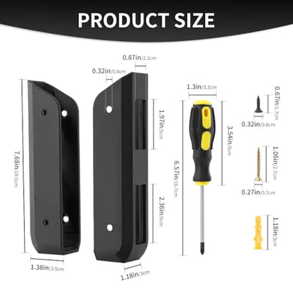 Wall & Under Desk Laptop Mount Holder with Adhesive Screws,1.02"/ 26 mm Thick, Universal for Laptop, Mac mini, MacBook, Keyboard with Anti-Scratch Pads