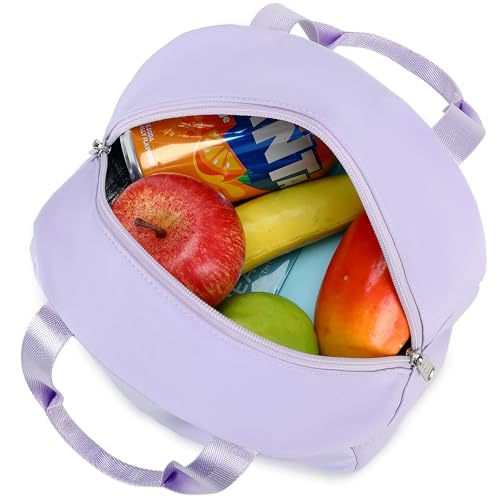 abshoo School Backpack for Girls Bookbag with Lunch Bag Teen Girls School Bag Travel Daypack (Purple) - color: Purple