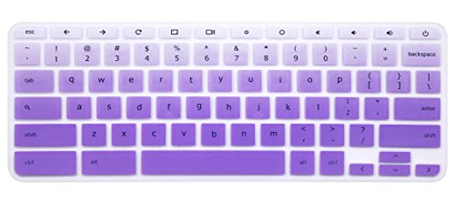 YYubao Keyboard Skin Cover Compatible with 11.6" Lenovo Chromebook C330, Chromebook N20 N21 N22 N23 100e 300e 500e, 11.6" Flex 11 Chromebook, 14" Chromebook N42 N42-20 - Ombre Purple - color: Ombre Purple
