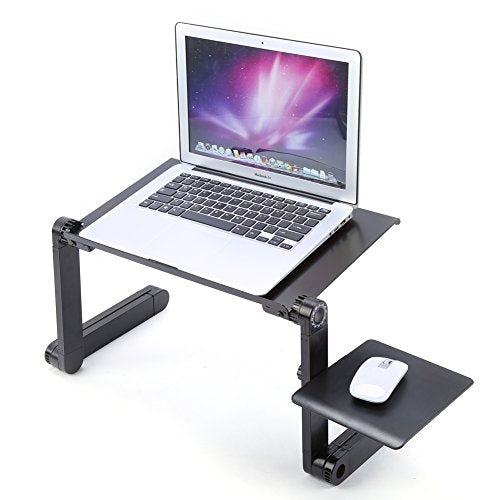 Adjustable Vented Laptop Stand Portable Ergonomic Computer Desk for Sofa Bed Office Home Use - Compact Design for Multifunctional Use