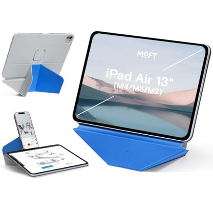 MOFT Dynamic Folio Tablet Stand for Desk Compatible with iPad Air 13-inch (M4 2026 /M3 2025 / M2 2024), Slim Magnetic Tablet Holder Case with 20+ Viewing Angles, Cement x Sapphire - color: Cement x Sapphire, size: iPad Air 13"(M4 2026//M3 2025/M2 2024)