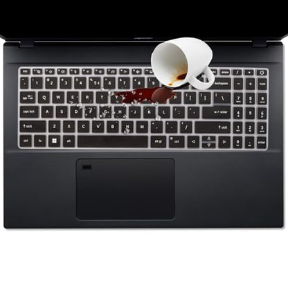 Keyboard Cover for 15.6" Acer Aspire 3 A315-24P-R7VH A315-24PT A315-510/59/58, Aspire 15 A15-41M/51M/61M, Aspire 5 A515-58GM/58M/58MT/58PT A515-57G/57 15.6" (Not Fit A515-46~A515-56 & Aspire 16) - color: Black