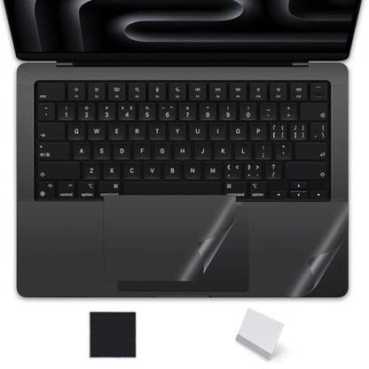 Palm Rest Cover Skin Compatible with 2026 2025-2023 MacBook Pro 14" M5 M4 M3 A3427 A3426 A3112 A3401 A3185 A2992 A2918 Trackpad Protector Touch Pad Cover Skin, Macbook Pro 14" Accessories, Space Black - size: 2023+ MacBook Pro 14" M4 M3(Black)