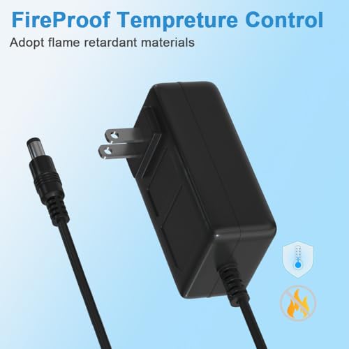15V 3A Power Supply Charger AC/DC Adapter, 45W Switching Power Adapter with 5.5mm x 2.5mm/2.1mm DC Plug for Bluetooth Speaker, Security Camera, Projector
