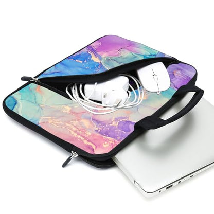15Inch Laptop Sleeve Carrying Bag with Handle， Front Pocket for Placing Power Adapter and Mouse for men women - color: Caisy-21