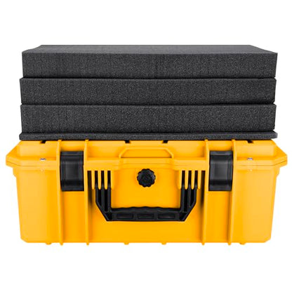 Eylar 21.6" Intact Series Carry-On Hard Camera Case, Lightweight and Durable Stacker Design with Foam (Yellow) - color: Yellow