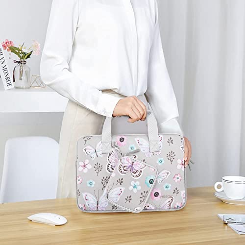 Hseok Laptop Sleeve 13.3-14 inch Case with Small Pouch, Neoprene Computer Bag Compatible with MacBook Neo/Pro 14 M5/M4/M3/M2/M1, Mac Air/Pro 13.3, XPS 14 and Most 13-14 inch Notebooks,B02F01 - color: B02f01, size: 13"-14"