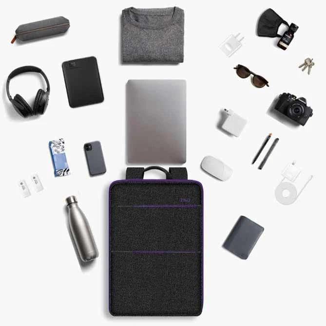 Slim & Expandable Laptop Backpack Water Resistant Backpack Travel Backpack Compatible with MacBook Air/Pro/Neo 13-14 inch, XPS 13/14, Surface 13.5" and Most 13-14 Notebooks，B01PU01 - color: B01pu01, size: 13"-14"