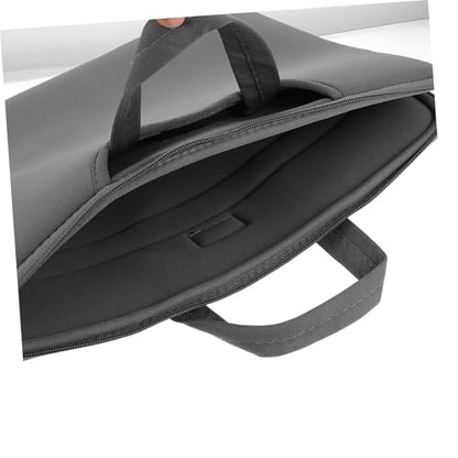 Holibanna Laptop Carrying Tote Bag Portable Handheld Laptop Storage Case Double Zippers Scratch-resistant High-density for Business Travel and Daily Use