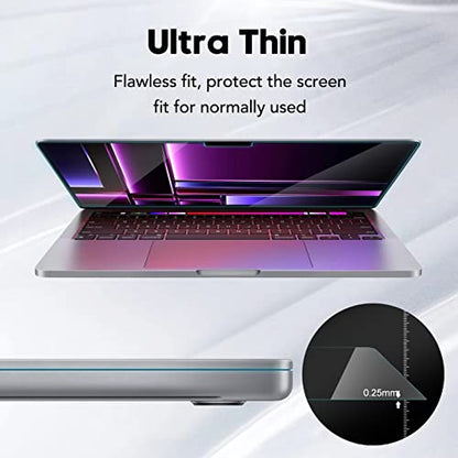 Tempered Glass Screen Protector for MacBook Pro 14.2'' M2 Pro/M3/M3 Pro/M3 Max 2023 Laptop Touch Sensitive Scratch Resistant Bubble Free Ultra-Thin - size: for MacBook Pro 14.2 M2 Pro 2023