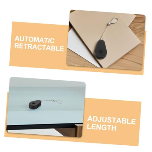 TEHAUX Security Cable Lock Laptop Cable Lock Theft Steel Wire Retractable Case Wire Holders for Home Office