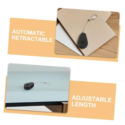 TEHAUX Security Cable Lock Laptop Cable Lock Theft Steel Wire Retractable Case Wire Holders for Home Office
