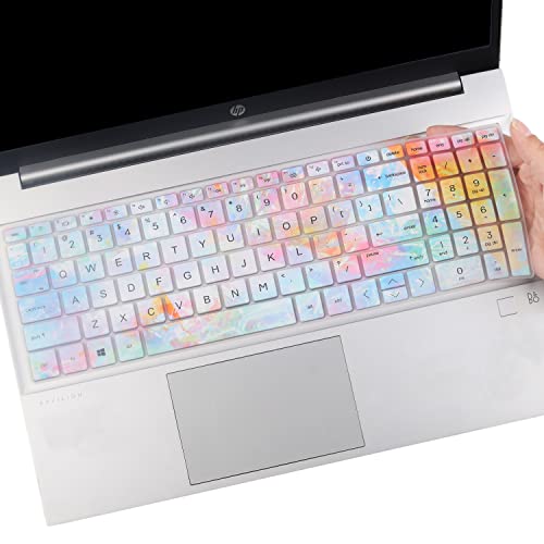 Keyboard Cover for 2025-2022 HP Laptop 17t 17z 17-cn 17-cp 17-cn0001tg 17-cn2083dx 17-cn2063cl 17z-cp000 17t-cn400 17-cn1063cl 17-cn2083dx 17-cp3055cl 17-cp2134od 17-cp0012dx 17-cp0700dx 17-cp2099nr - color: Colors(Regular Letters)