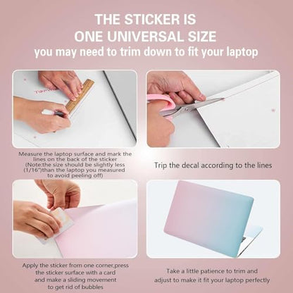Laptop Notebook Skin Sticker Cover Decal Fits 12 13 13.3 14 15 15.4 15.6 inch Laptop Protector Notebook PC | Easy to Apply, Remove and Change Styles (NEK-32) - color: NEK-32